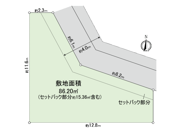 港北区篠原台町(土地) 地形図
