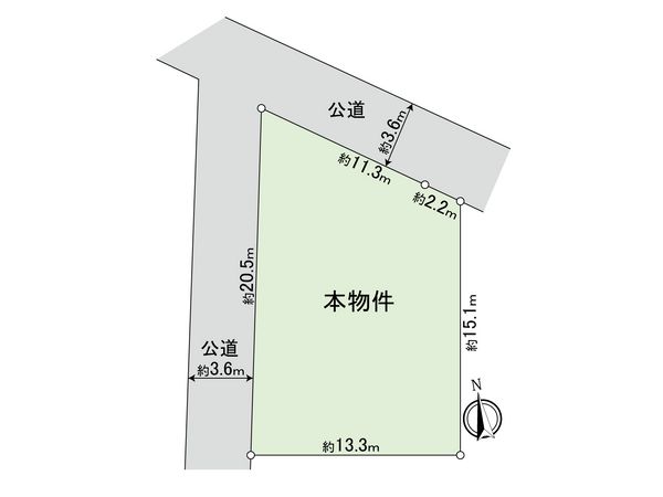 港北区仲手原1丁目(土地) 区画図 港北区仲手原1丁目(土地) 区画図