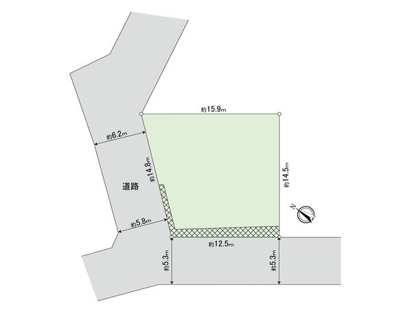 神奈川区西大口(土地) 区画図