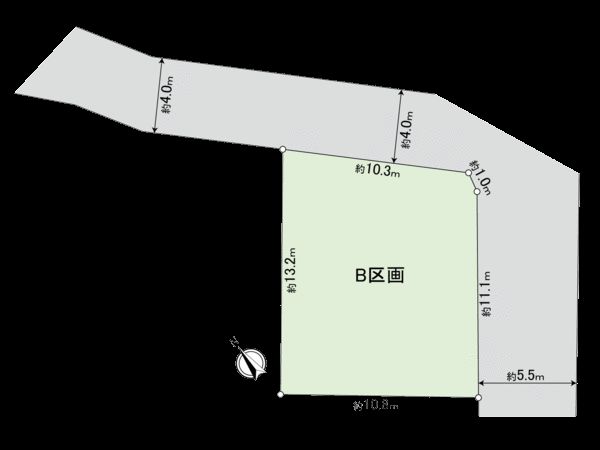 港北区篠原北1丁目(土地)B区画 区画図 港北区篠原北1丁目(土地)B区画 区画図