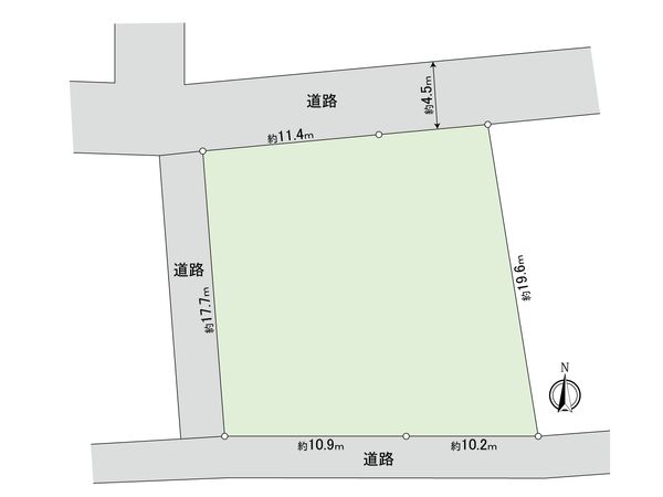 港北区仲手原2丁目(土地) 区画図 港北区仲手原2丁目(土地) 区画図