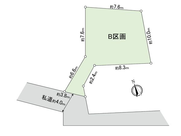 神奈川区西寺尾4丁目(土地)B区画 区画図 神奈川区西寺尾4丁目(土地)B区画 区画図
