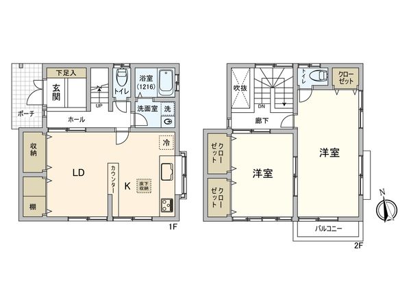 港北区大倉山5丁目(戸建) 間取図(平面図)