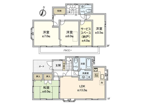 保土ケ谷区上菅田町(戸建) 間取図(平面図) 保土ケ谷区上菅田町(戸建) 間取図(平面図)