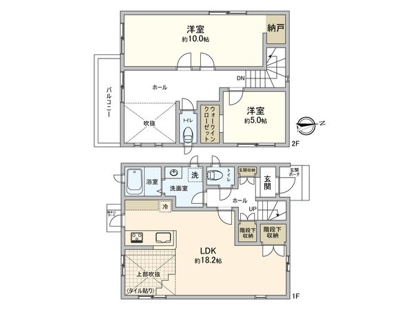港北区師岡町(戸建) 間取図(平面図)
