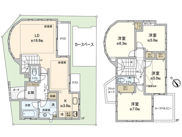 ファインコート大倉山ベル・ヴィラージュ 間取図(平面図) ファインコート大倉山ベル・ヴィラージュ 間取図(平面図)