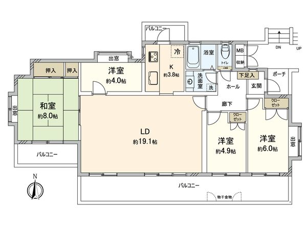 バームハイツ菊名 六番館 間取図(平面図)