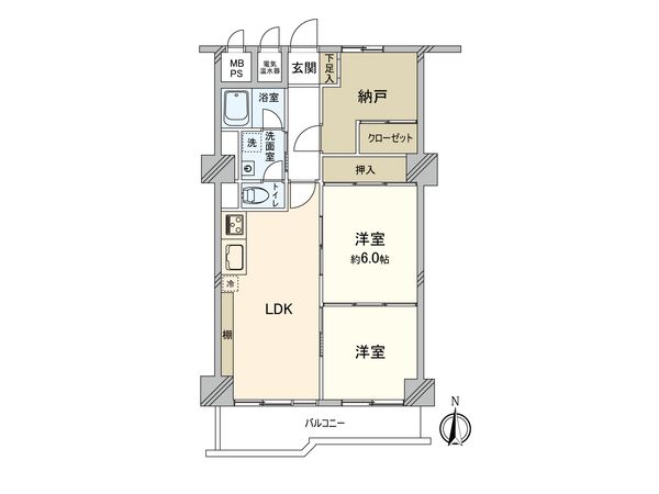 コーシン菊名マンション 間取図(平面図)
