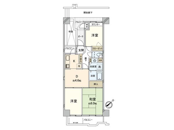 アンバサダー横浜松見町 間取図(平面図) アンバサダー横浜松見町 間取図(平面図)
