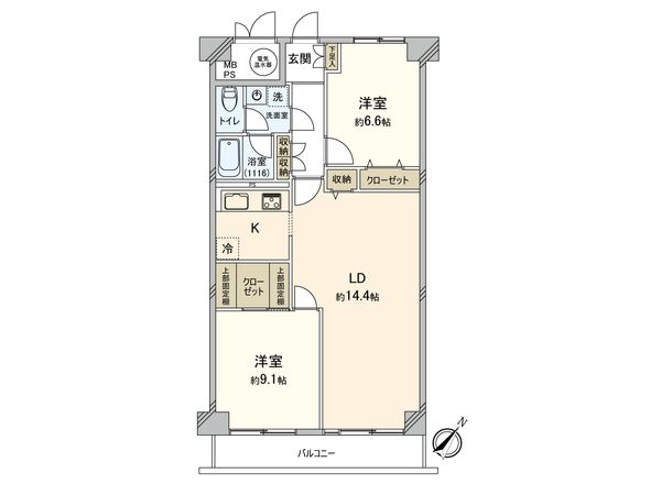 洋伸大倉山マンション 間取図(平面図) 間取図(平面図)