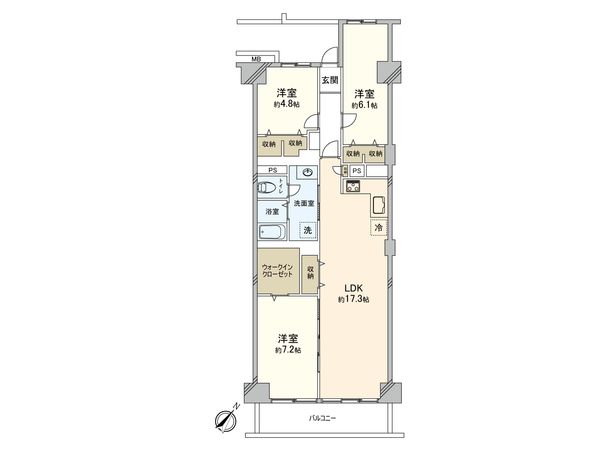 大倉山ハイム 2号棟 間取図(平面図) 大倉山ハイム 2号棟 間取図(平面図)