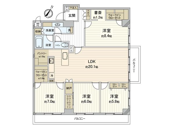 シャンボール西寺尾 間取図(平面図) シャンボール西寺尾 間取図(平面図)