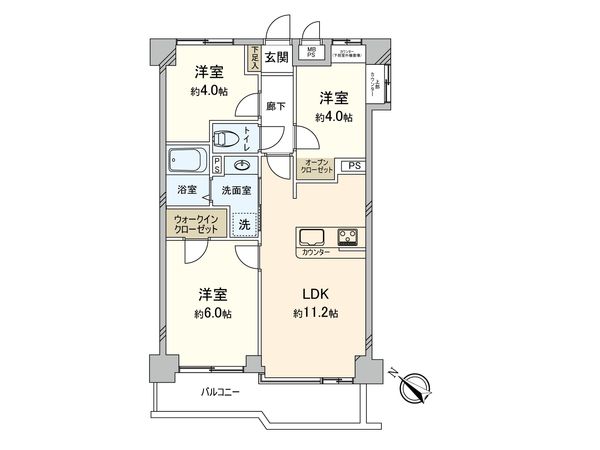ライオンズマンション大倉山第10 間取図(平面図) 間取図(平面図)
