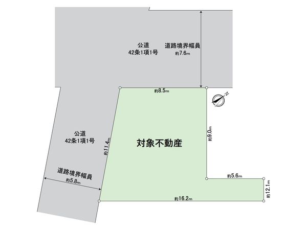 幸区古川町 土地 間取図(平面図)