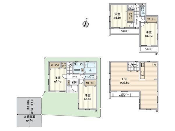 幸区南加瀬2丁目(新築戸建)2号棟 間取図(平面図) 間取図(平面図)