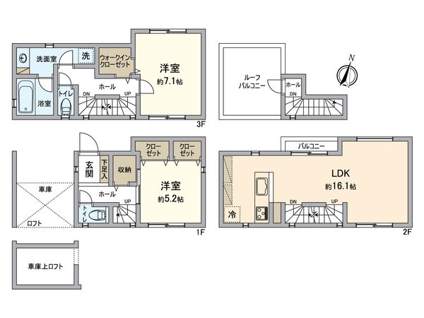 幸区古市場 戸建 間取図(平面図) 間取図(平面図)