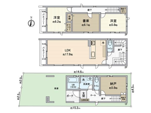 幸区南加瀬4丁目 戸建 間取図(平面図)