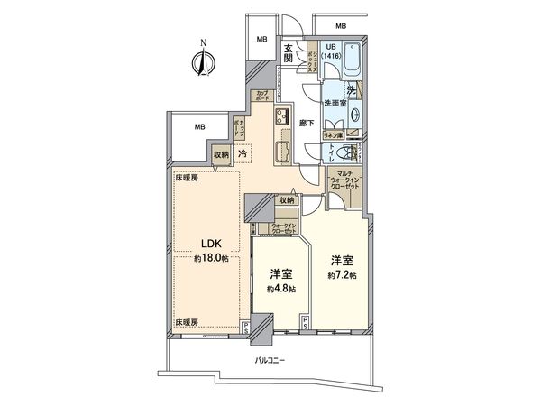 サウザンドシティ壱番館 間取図(平面図)