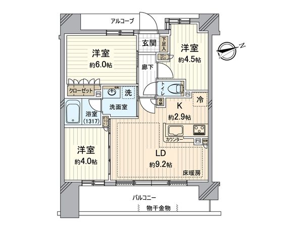 ナイスエスアリーナ新川崎 間取図(平面図) ナイスエスアリーナ新川崎 間取図(平面図)