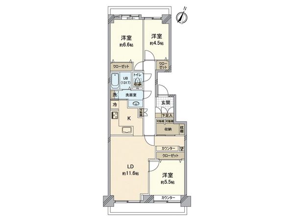 パークシティ新川崎 東一番街I棟 間取図(平面図) パークシティ新川崎 東一番街I棟 間取図(平面図)