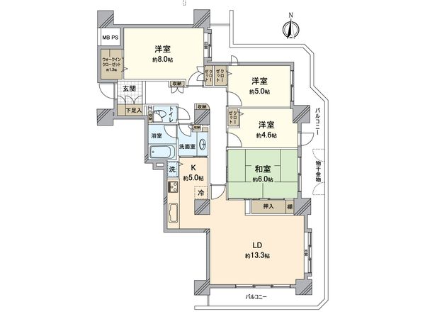パークシティ新川崎 西三番街D棟 間取図(平面図) 間取図(平面図)