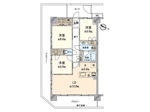 ラ・フォルム新鶴見ラウンドパーク 間取図(平面図) 間取図(平面図)