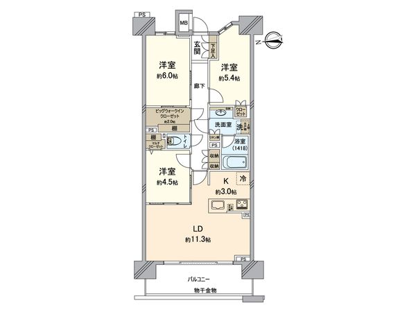 クレストプライムレジデンス パーク五番街 間取図(平面図) 間取図(平面図)