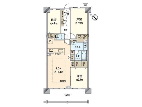 レーベン新川崎デュアリズム 間取図(平面図) 間取図(平面図)