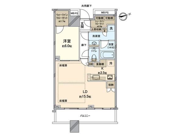 パークタワー新川崎 間取図(平面図) 間取図(平面図)