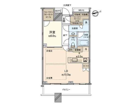 パークタワー新川崎 間取図(平面図) パークタワー新川崎 間取図(平面図)