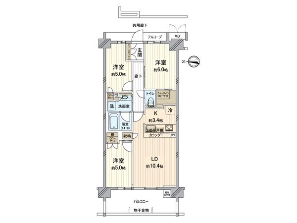 ラグゼコート 間取図(平面図)