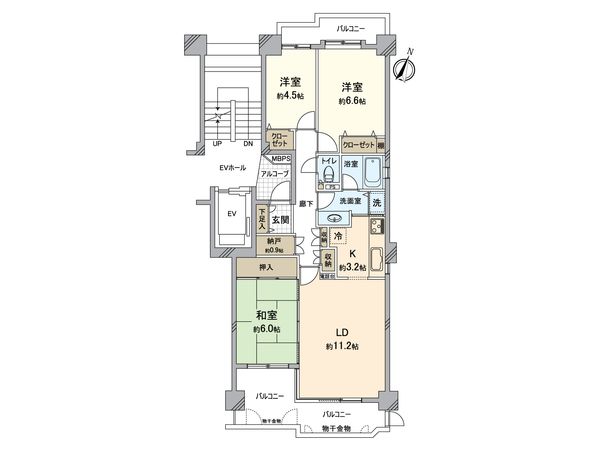 パークシティ新川崎 東三番街E棟 間取図(平面図)