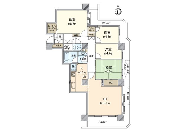 パークシティ新川崎 東二番街G棟 間取図(平面図)