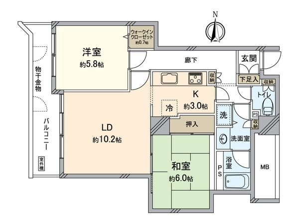 パークシティ新川崎 西三番街D棟 間取図(平面図) 間取図(平面図)