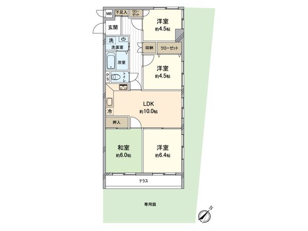 エンゼルハイム矢向第3 間取図(平面図) エンゼルハイム矢向第3 間取図(平面図)