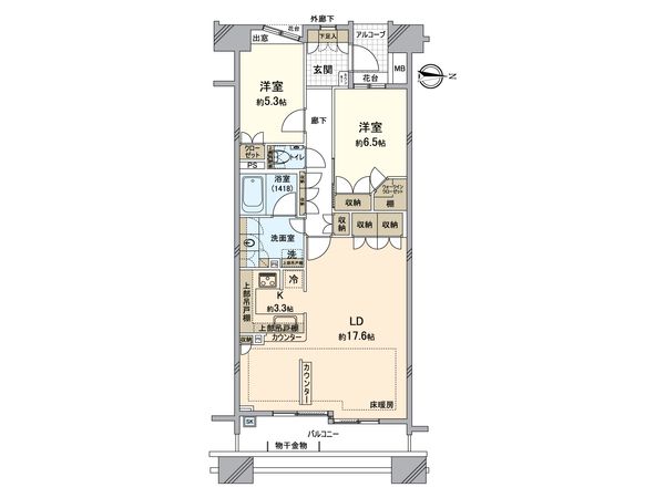 パークスクエア三ツ沢公園 ブリーズテラス 間取図(平面図) パークスクエア三ツ沢公園 ブリーズテラス 間取図(平面図)