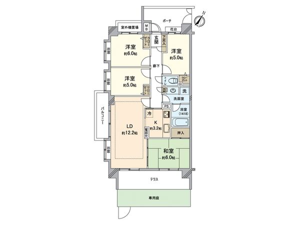 クレッセント新川崎Ⅳ 間取図(平面図) クレッセント新川崎Ⅳ 間取図(平面図)
