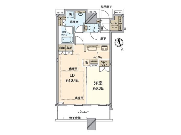 パークタワー新川崎 間取図(平面図) パークタワー新川崎 間取図(平面図)
