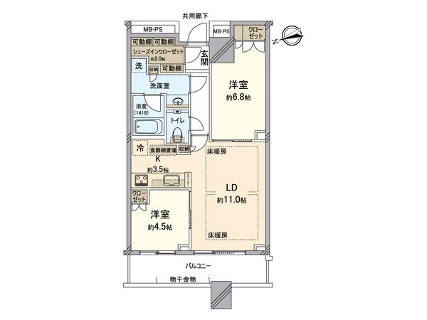パークタワー新川崎 間取図(平面図) パークタワー新川崎 間取図(平面図)