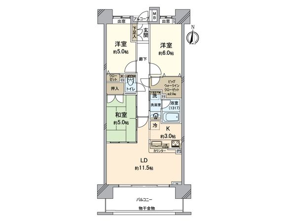 ザ・ミレナリータワーズ 間取図(平面図)