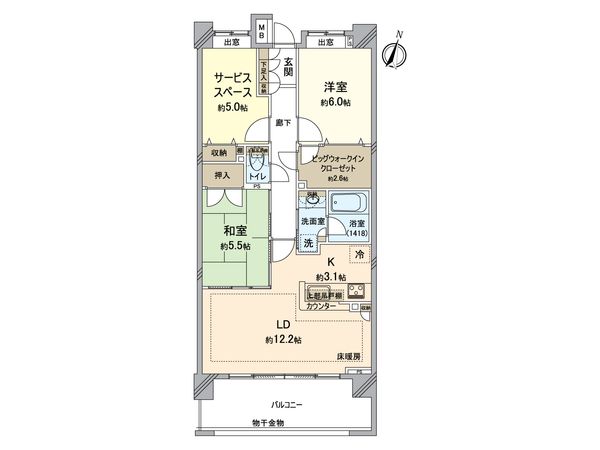 クレストシティアクアグランデ 間取図(平面図) クレストシティアクアグランデ 間取図(平面図)