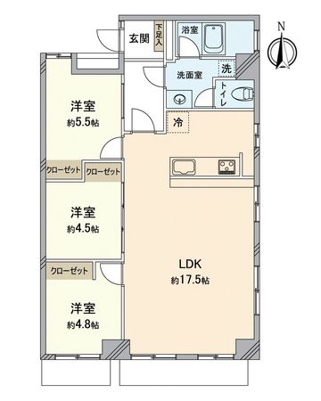 コーポ柳町 間取図(平面図) コーポ柳町 間取図(平面図)