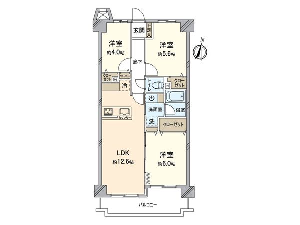 NICニックハイム新川崎 間取図(平面図) NICニックハイム新川崎 間取図(平面図)