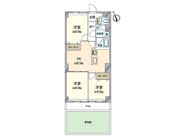 グレイス鶴見 間取図(平面図) グレイス鶴見 間取図(平面図)