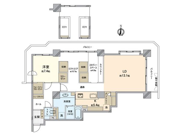 パークシティ新川崎 西三番街D棟 間取図(平面図) パークシティ新川崎 西三番街D棟 間取図(平面図)