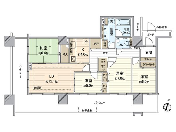 イニシア新川崎 間取図(平面図) イニシア新川崎 間取図(平面図)