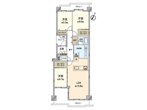 パークシティ新川崎 東三番街F棟 間取図(平面図) パークシティ新川崎 東三番街F棟 間取図(平面図)