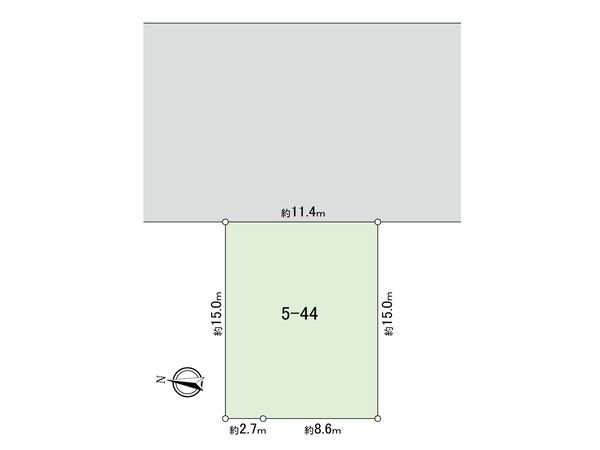 宮崎5丁目土地 区画図