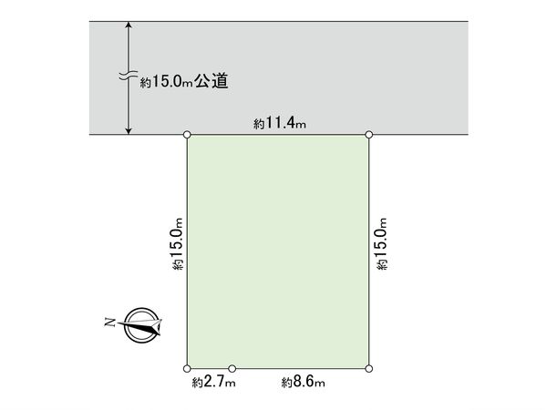 宮崎5丁目土地 区画図