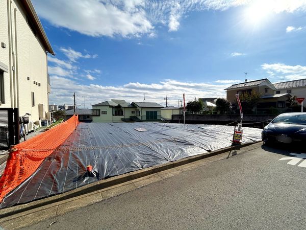 鷺沼4丁目 土地 前面道路含む外観